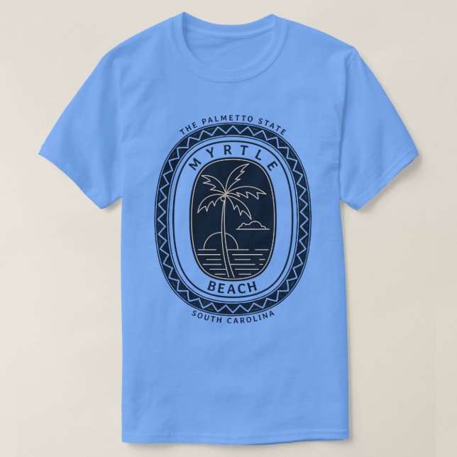 T-shirt Myrtle Beach Caroline du Sud Le coucher de soleil  (Design devant)
