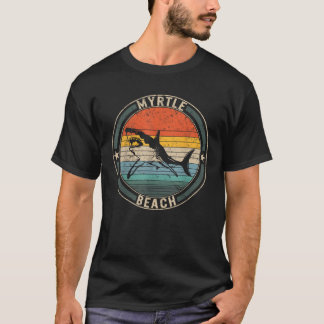 T-shirt Myrtle Beach Caroline du Sud Shark SC Plage Souven