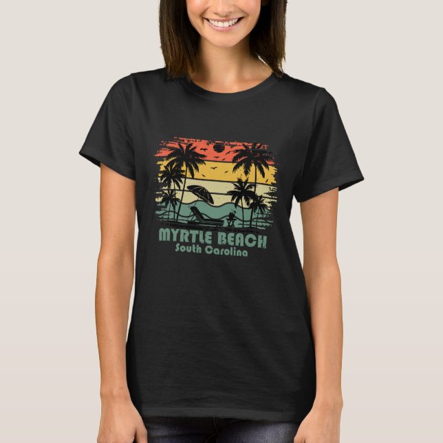 T-shirt Myrtle Beach Caroline du Sud vintage (Devant)