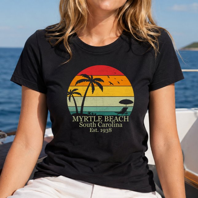 T-shirt Myrtle Beach Caroline du Sud vintage (Créateur téléchargé)