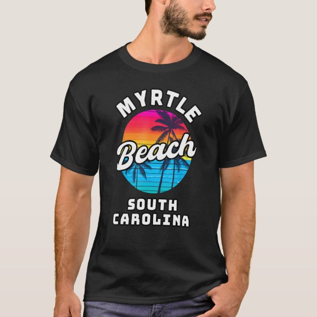 T-shirt Myrtle Beach Caroline du Sud Voyage en famille S (Devant)