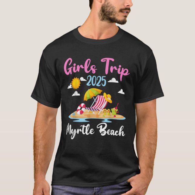 T-shirt Myrtle Beach Girls Trip 2025 Summer Vacation Match (Devant)