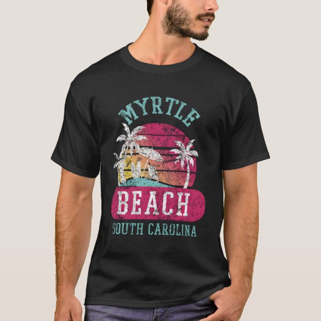 T-shirt Myrtle Beach Sc S Distorsion (Devant)