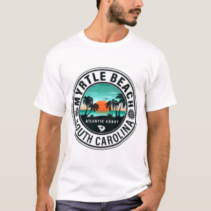 T-shirt Myrtle Beach South Carolina Retro Sunset Souvenirs