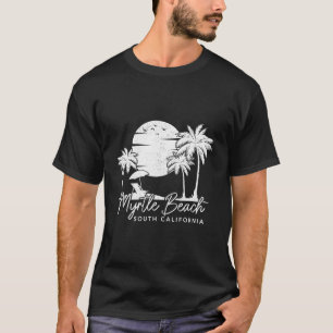 T-shirt Myrtle Beach South Carolina Sc Vintage Sunset Surf