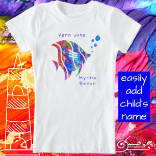 T-Shirt Myrtle Beach South Carolina Sunfish avec nom