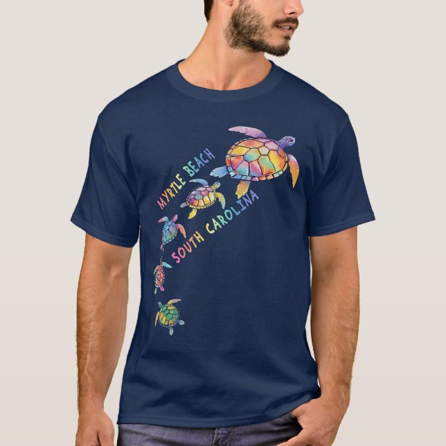 T-shirt Myrtle Beach South olina Sea Turtle Lover Beach MB (Devant)