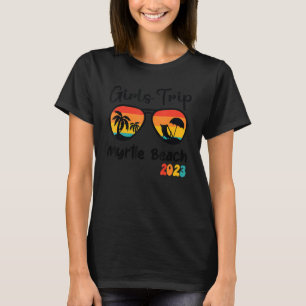 T-shirt Myrtle Beach Voyage de fille 2023 Week-end Voyage 
