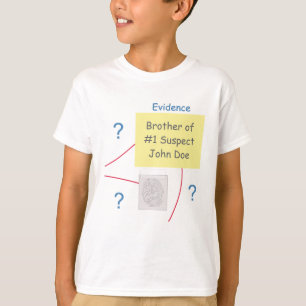 T-shirt Mystère Crime Résoudre la Preuve Commission Frère