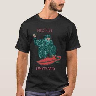 T-shirt Mystère non résolu Rétro Funny Yeti conceptions pr