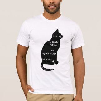 T-shirt Mystérieux comme un chat Edgar Allan Poe Citation