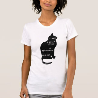 T-shirt Mystérieux comme un chat Edgar Allan Poe Citation