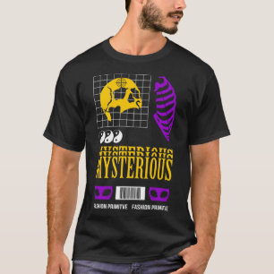 T-shirt Mystérieux Triste Esthétique Edgy Streetwear