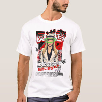 T-shirt Mysterious Rebel - Japanese Noir Style