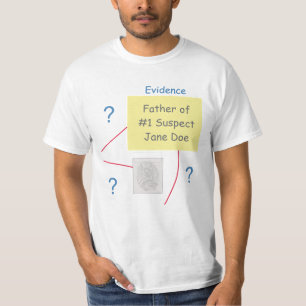 T-shirt Mystery Crime Solutionner Preuve Board Père