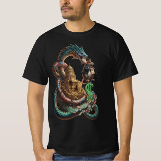 T-Shirt Mystic Dragon & Temple – Art Fantastique A