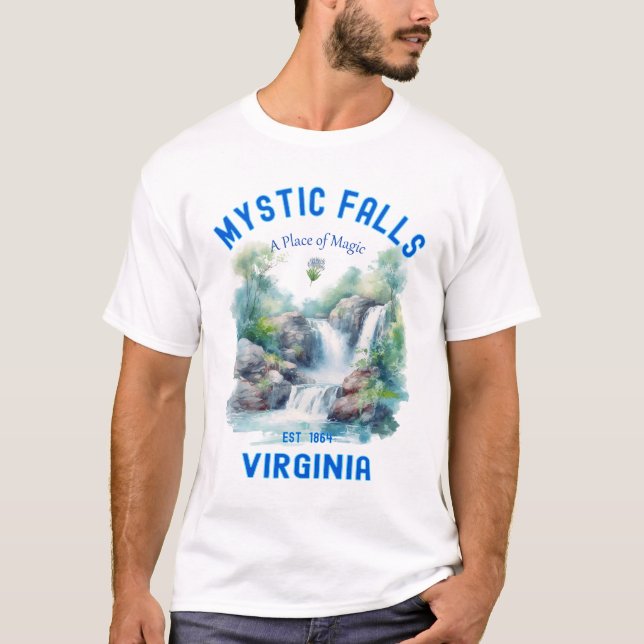 T-shirt Mystic Falls, un lieu magique (Devant)