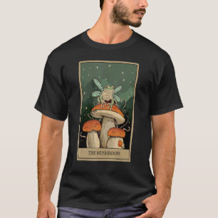 T-shirt Mystic Frog Champignons Lune Carte Tarot Esthétiqu