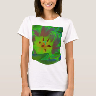 T-shirt Mystic Green Tulip Ladies T Shirt