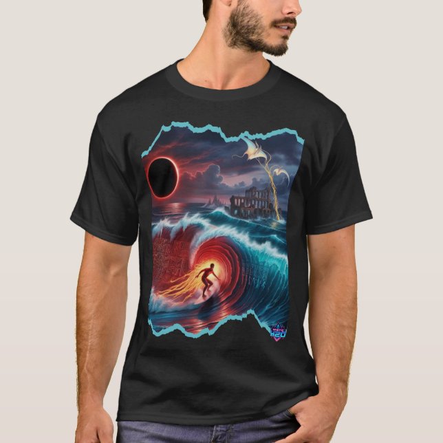 T-shirt Mystic H2O Time Surfer Design (Devant)