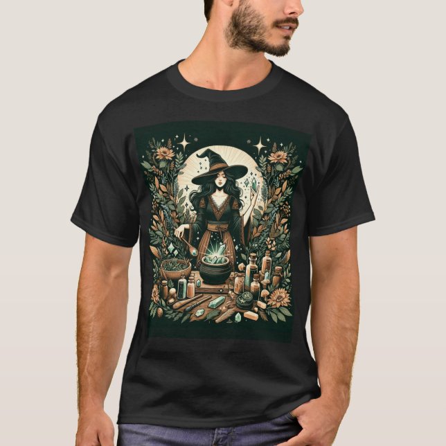 T-shirt Mystic Herbalist : L'art de la cuisine et de la sa (Devant)