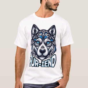T-shirt Mystic Husky : Gardien complexe aux yeux bleus