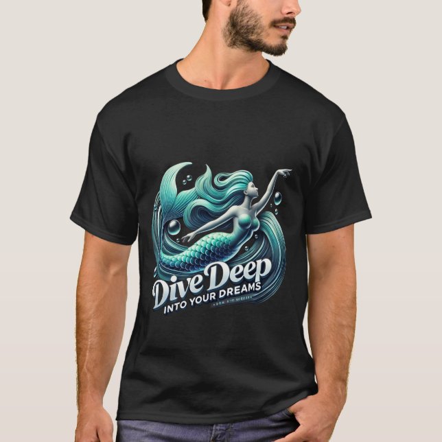 T-shirt Mystic Mermaid : Plongez dans les rêves et l'imagi (Devant)