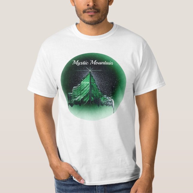 T-shirt Mystic Mountain Jade Green (Devant)