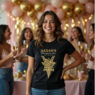 T-shirt Mystic Or personnalisé pour l'enterrement de vie d