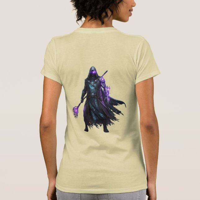 T-shirt Mystic Shadow Weaver Teaver | Cyber-Mage Art (Dos)