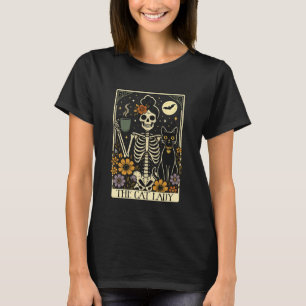 T-shirt Mystic Skeleton La Dame aux Chats avec Café Tarot