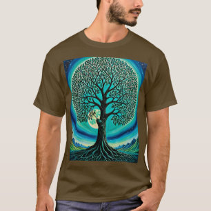 T-shirt Mystic Tree of Life Moon Shirt