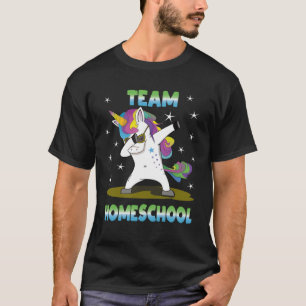 T-shirt Mystical dab unicorn équipe homeschool mythique cr