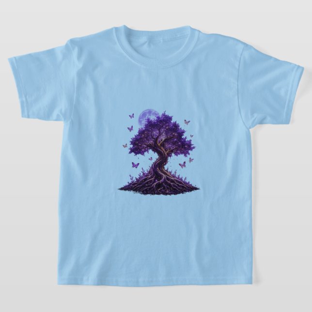 T-shirt Mystical Purple Moon Tree Sweatshirt (Poser)