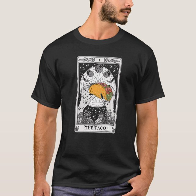 T-shirt Mystique La Carte Taco Tarot Taco Tacos Mardi Ce (Devant)