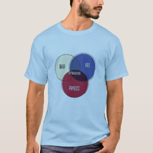 T-shirt Mythbusters Art Math Physique Vénn diagramme