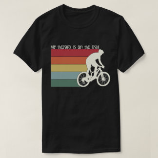T-shirt MYTHERAPY IS ON THE TRAILS-Mountain Bike Graphic