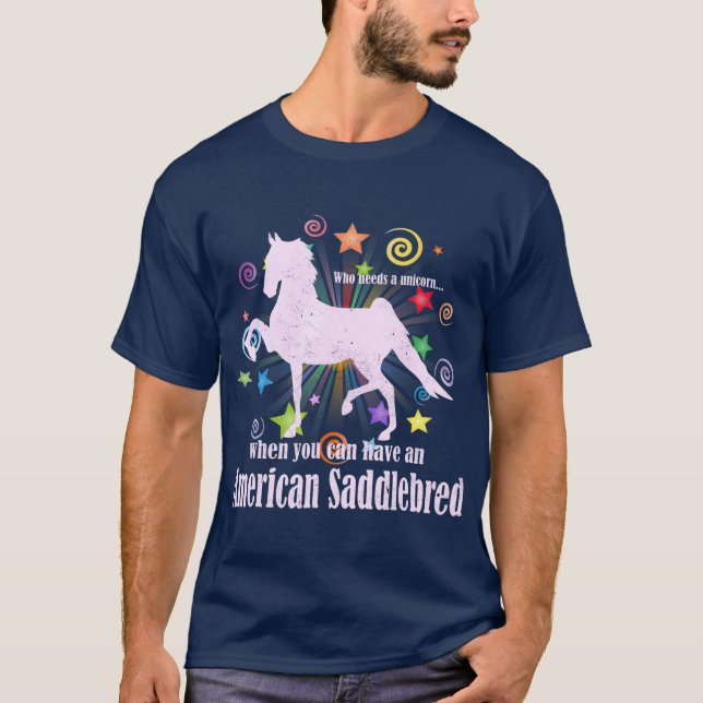 T-shirt Mythes Et Légendes De La Unicorne Saddlebred (Devant)