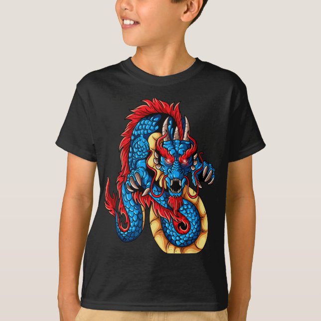 T-shirt Mythical Creatures China New Year Chinese New Year (Devant)