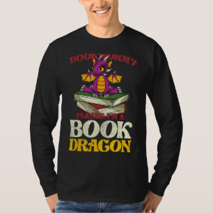 T-shirt Mythique Créature Bookworm Lecture Livre Dragon