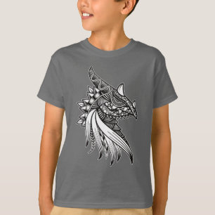 T-shirt Mythique Dragon Mandala - Imaginaire Horned Head T