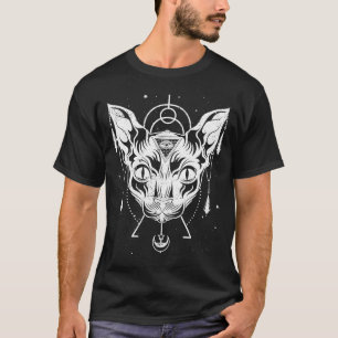 T-shirt Mythologie égyptienne Pagan Sphynx Chat Wicca Witc