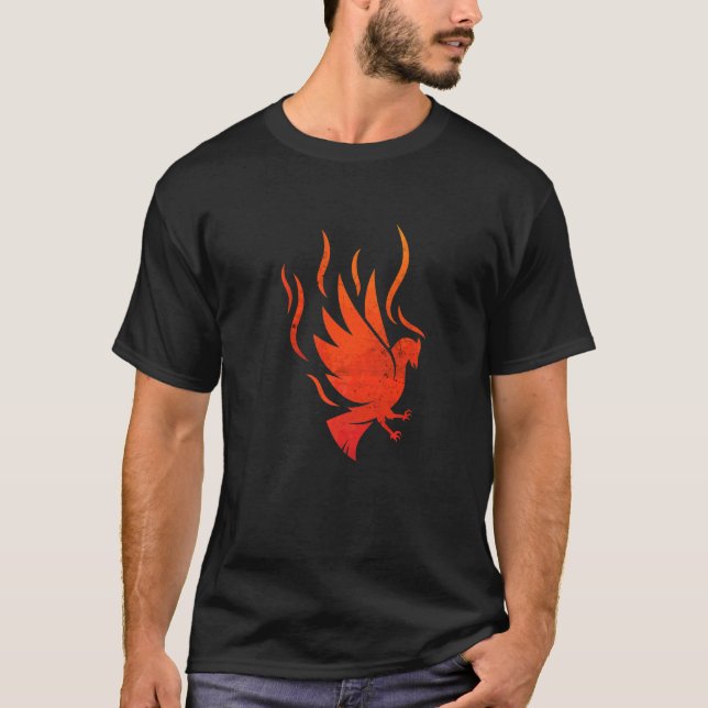 T-shirt Mythologie Firebird Monter Bird Flames Ashes Phoen (Devant)