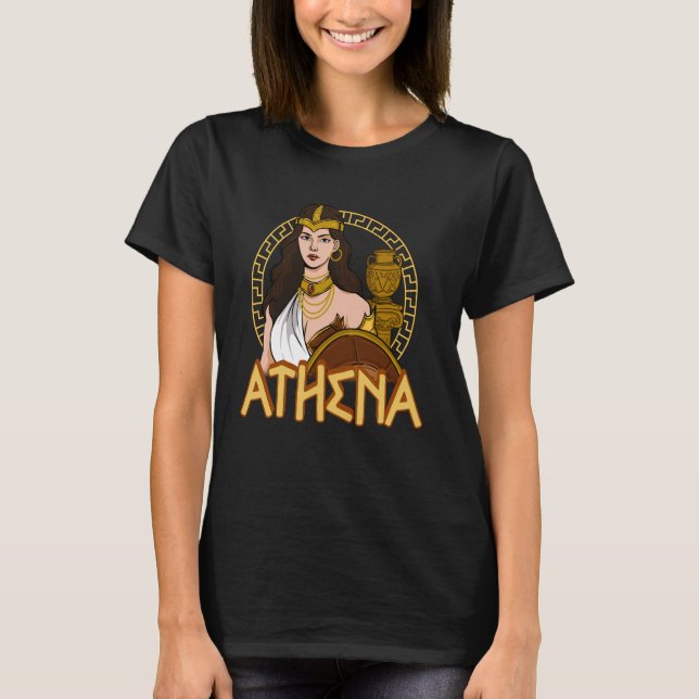 T-shirt Mythologie grecque Déesse antique Athéna olympique (Devant)