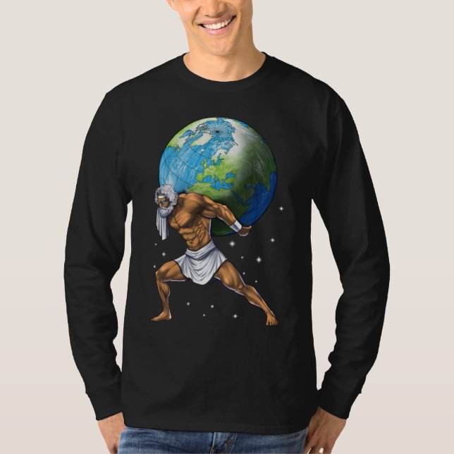 T-shirt Mythologie grecque Dieu Atlas (Devant)