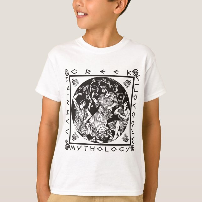 T-shirt Mythologie grecque (noir) (Devant)