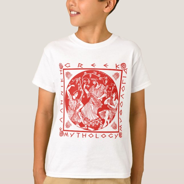 T-shirt Mythologie grecque - rouge (Devant)