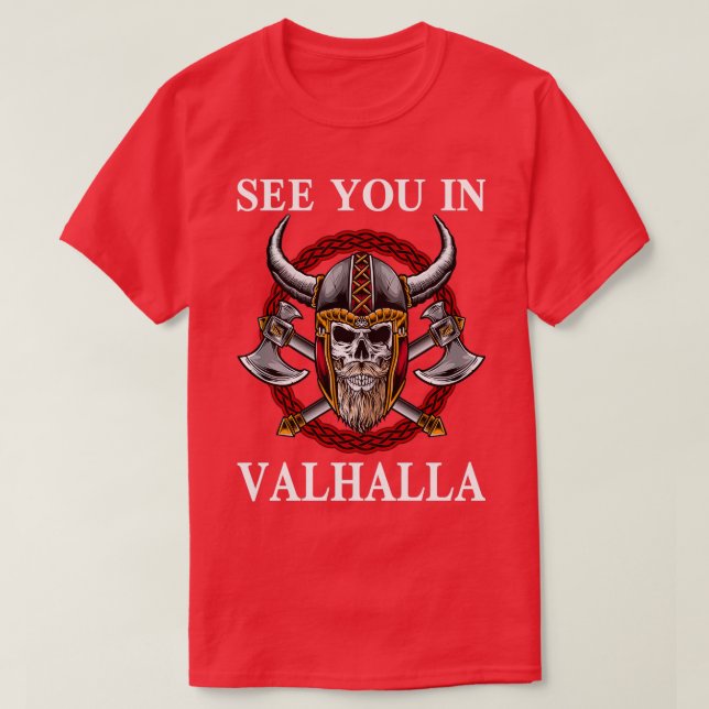 T-shirt Mythologie viking dieux de Valhalla (Design devant)