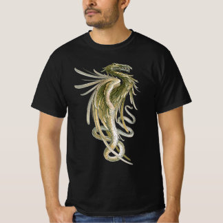 T-shirt Mythologie Vintage, Dragon ailé avec une queue de