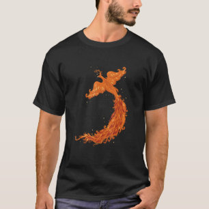 T-shirt Mythologue légende Flying Phoenix Flames